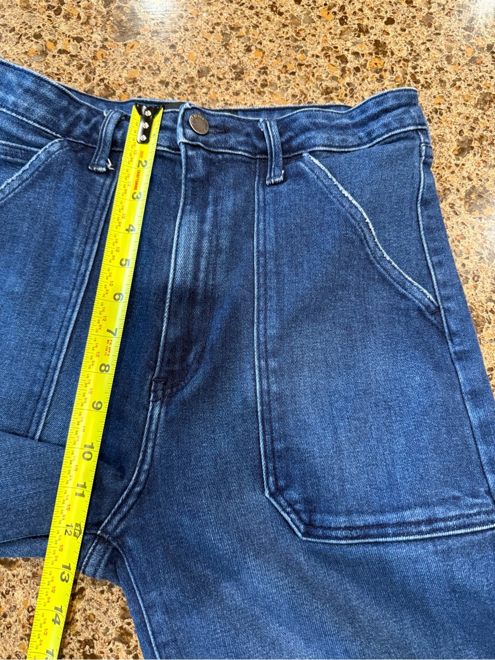 Just Black Dark Blue Wide Leg Flare Jeans - Picture 12 of 14